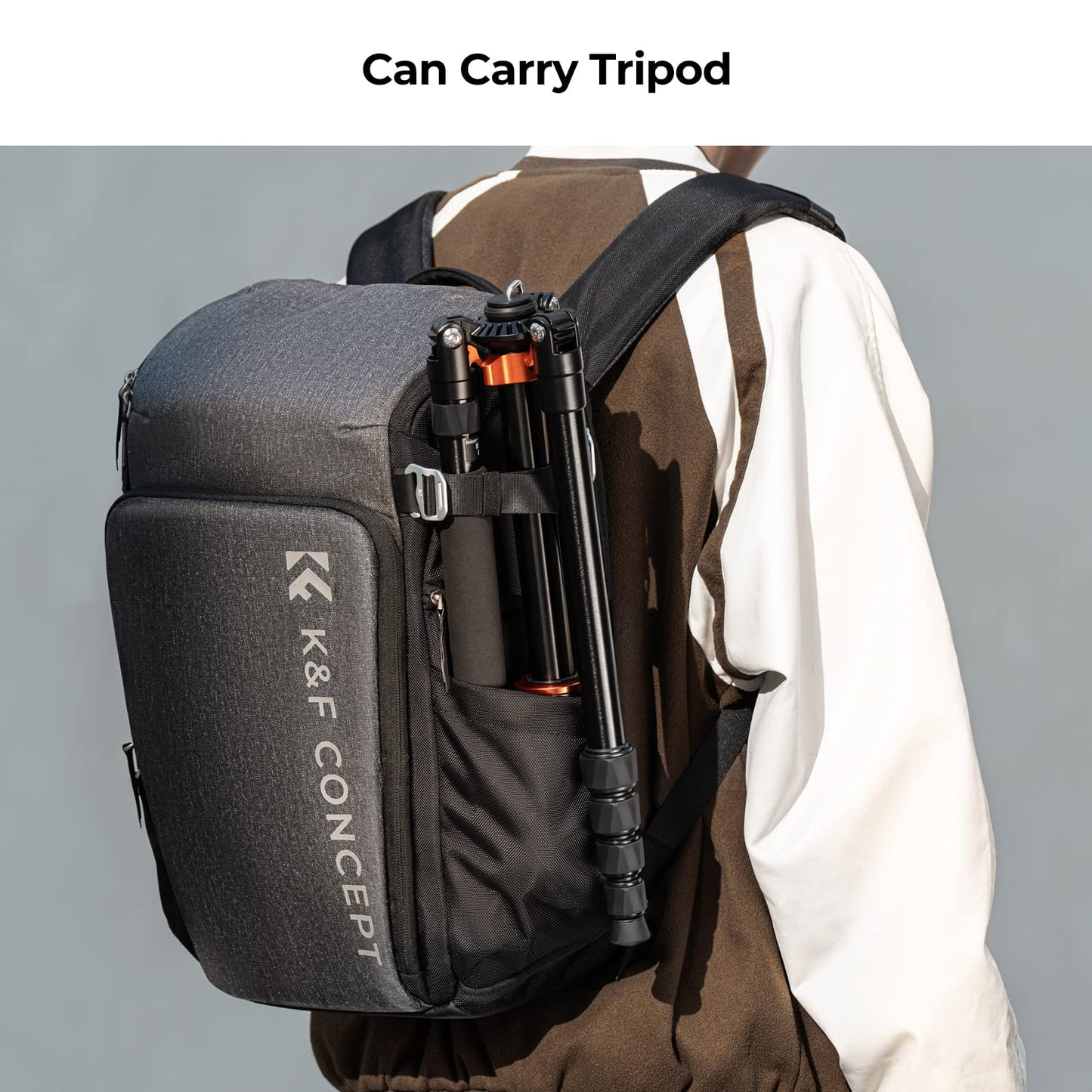 K&F Concept® Camera Backpack 25L Camera bags for photographers Large Capacity Camera Case with Raincover,15.6 Inch Laptop Compartment Compatible for Canon/Nikon/Sony/DJI Mavic Drone Backpack