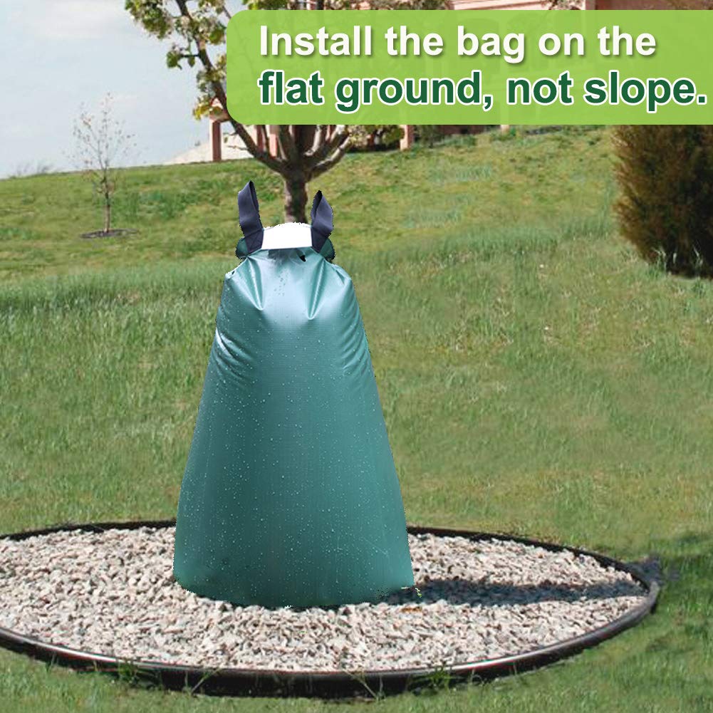 Tree Watering Bag 20 Gallon Slow Release Watering Bag for Trees Tarpaulin PVC Drip Irrigation 4 Pack