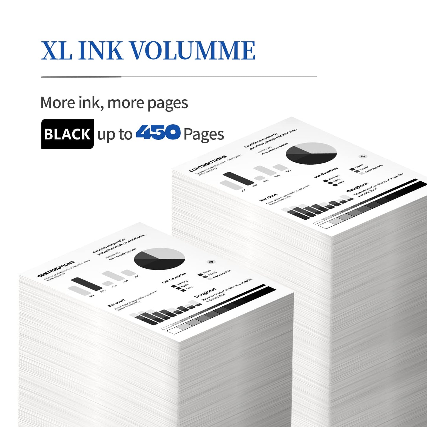 INKCLOUD 275XL Black Ink Cartridges High Capacity Compatible with Canon PG-275 XL PG275 Black (4981C001) for Canon PIXMA TS3522 TS3520 TR4720 Printer, 2Pack