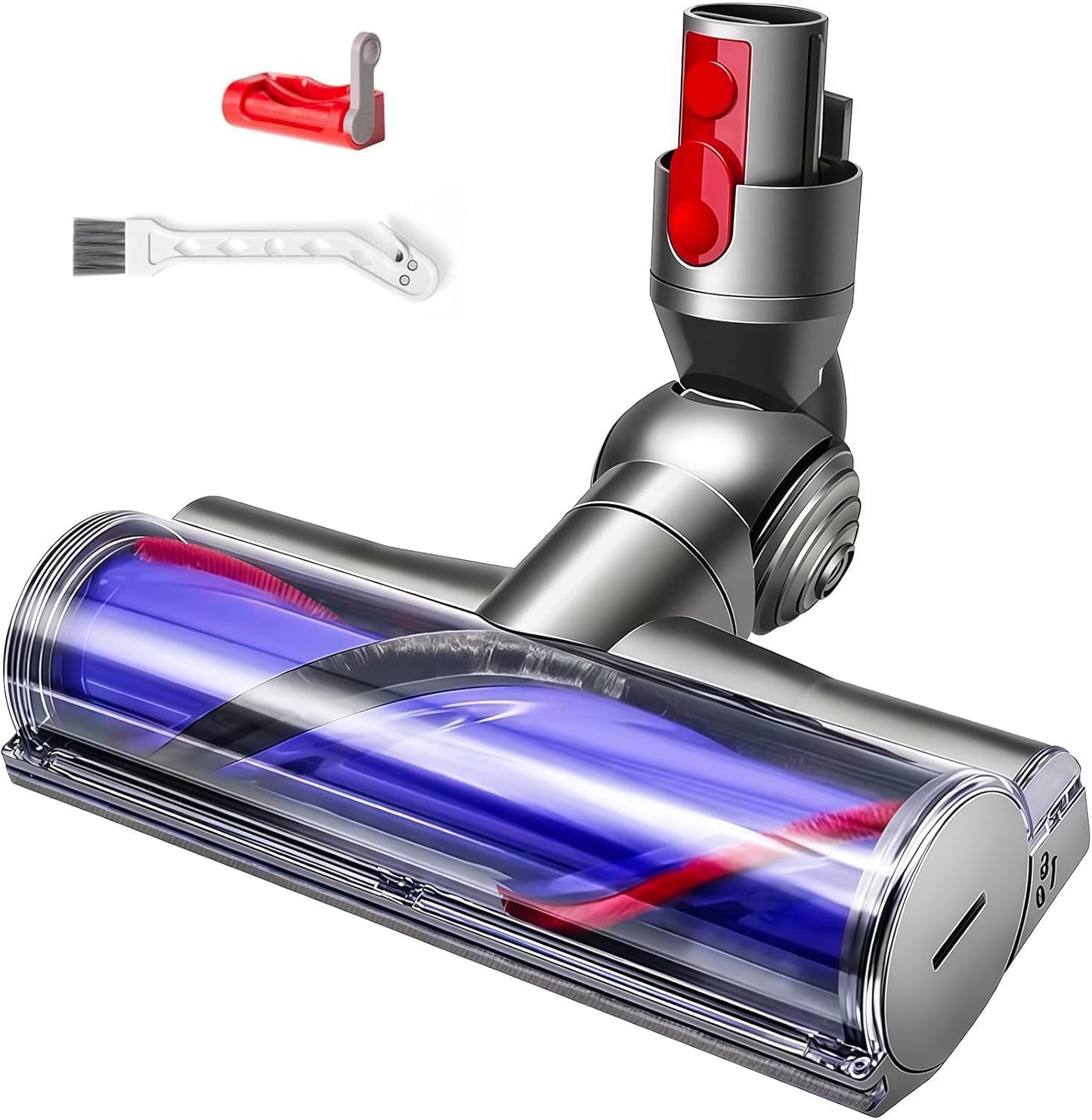 Quick-Release Vacuum Direct Drive Head Replacement for Dyson V7 V8 V10 V11 V15，Suitable for Hardwood Floor Carpets Attachment SV10 SV11 SV12 SV14 Attachment Part Electric Head Roller Brush