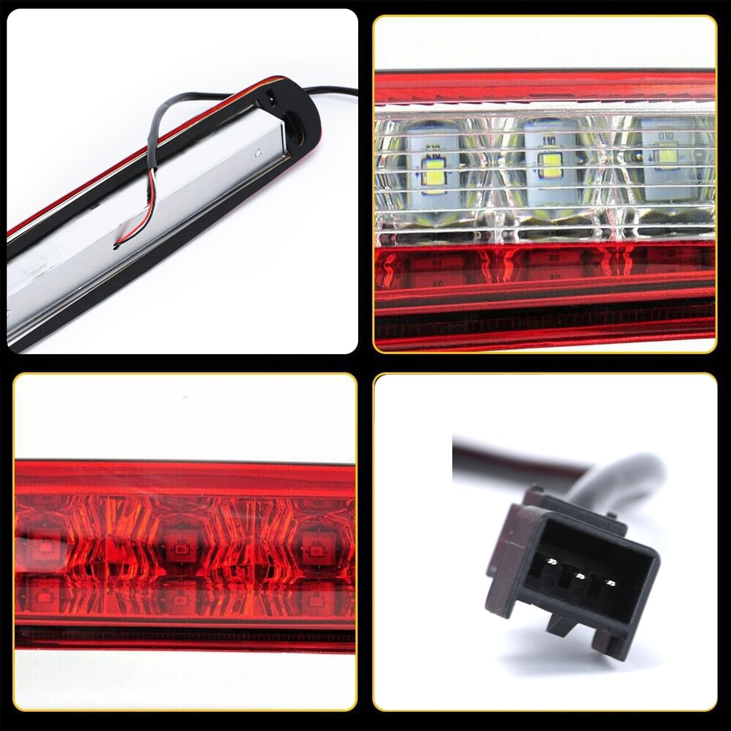 Wocch 25890530 07-13 Silverado 3rd Brake Light High Mount Stop Light LED Third Brake Light Lamp for Chevy Silverado GMC Sierra 1500 2500 3500 HD 2007 2008 2009 2010 2011 2012 2013