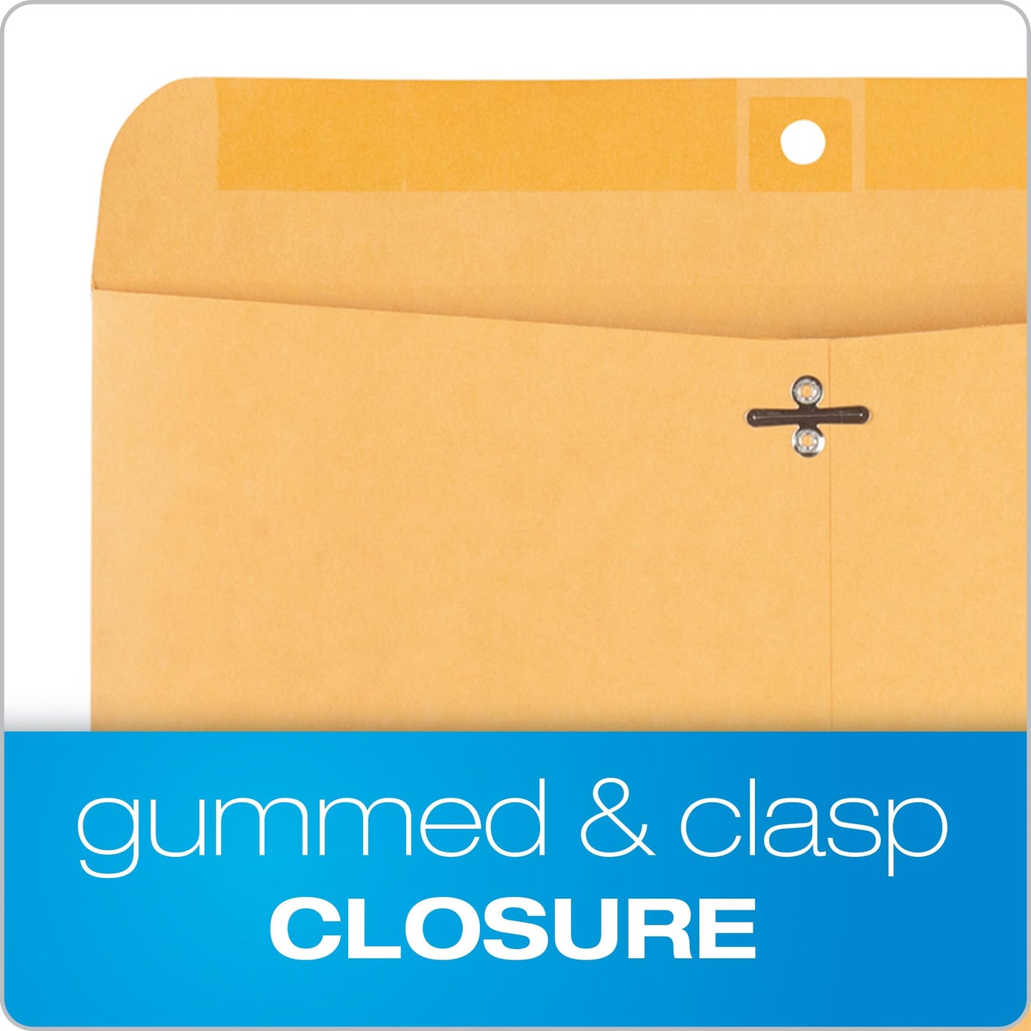 Quality Park 38090 Quality Park Clasp Envelopes, Redi-File, 9x12, 28-Pound, 100 Per Box