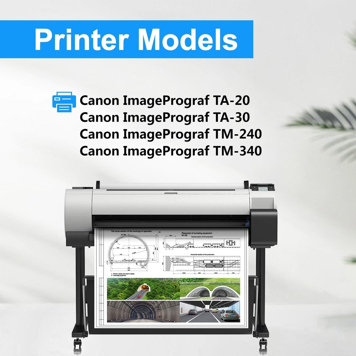 LCL Compatible Ink Cartridge for Canon PFI030 PFI-030 PFI030MBK PFI-030MBK (2-Pack,Matte Black) Pigment for Canon ImagePrograf TA-20 TA-30 TM-240 TM-340