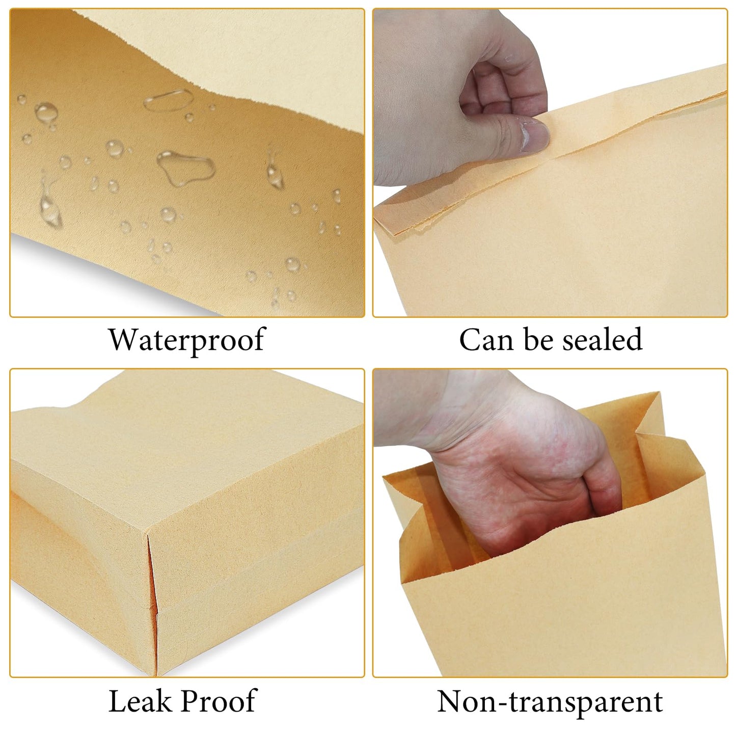 300 Pcs Waxed Kraft Feminine Hygiene Liner Bag, Business Restroom Bathroom Personal Dispensers 7.5 x 10" Waste Receptacle Paper Liners, Sanitary Napkin Disposal Bags, Kraft Bag