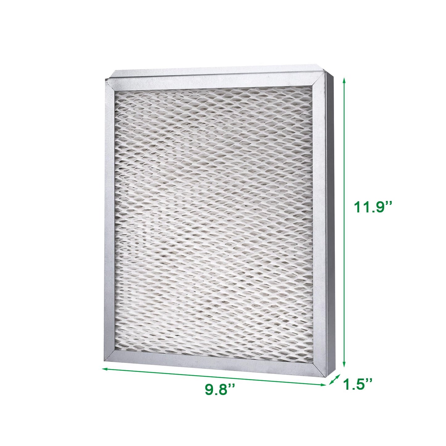 2 Pack 990-13 Humidifier Vapor Water Pad Filter(Multi-Layer mesh and Aluminium foil) Compatible with GeneralAire 990-13/G13 Replacement Models 709, 1040, SL16,1042, 1137，990 GFI #7002 (12”x9.75”x1.5”)