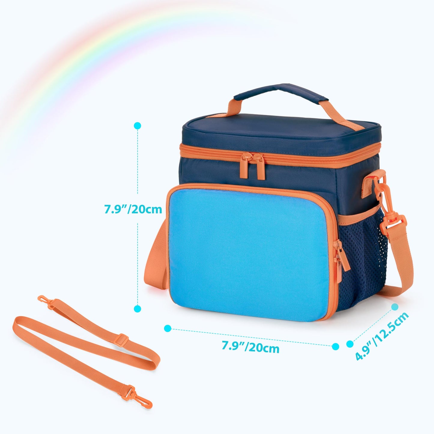 GRAOSO Carrying Case Compatible with Little Tikes Story Dream Machine Books Starter Set, Toy Storage Bag with Handle & Shoulder Strap for Storybook/Charger/Character, Blue, Bag Only (Patented Design)