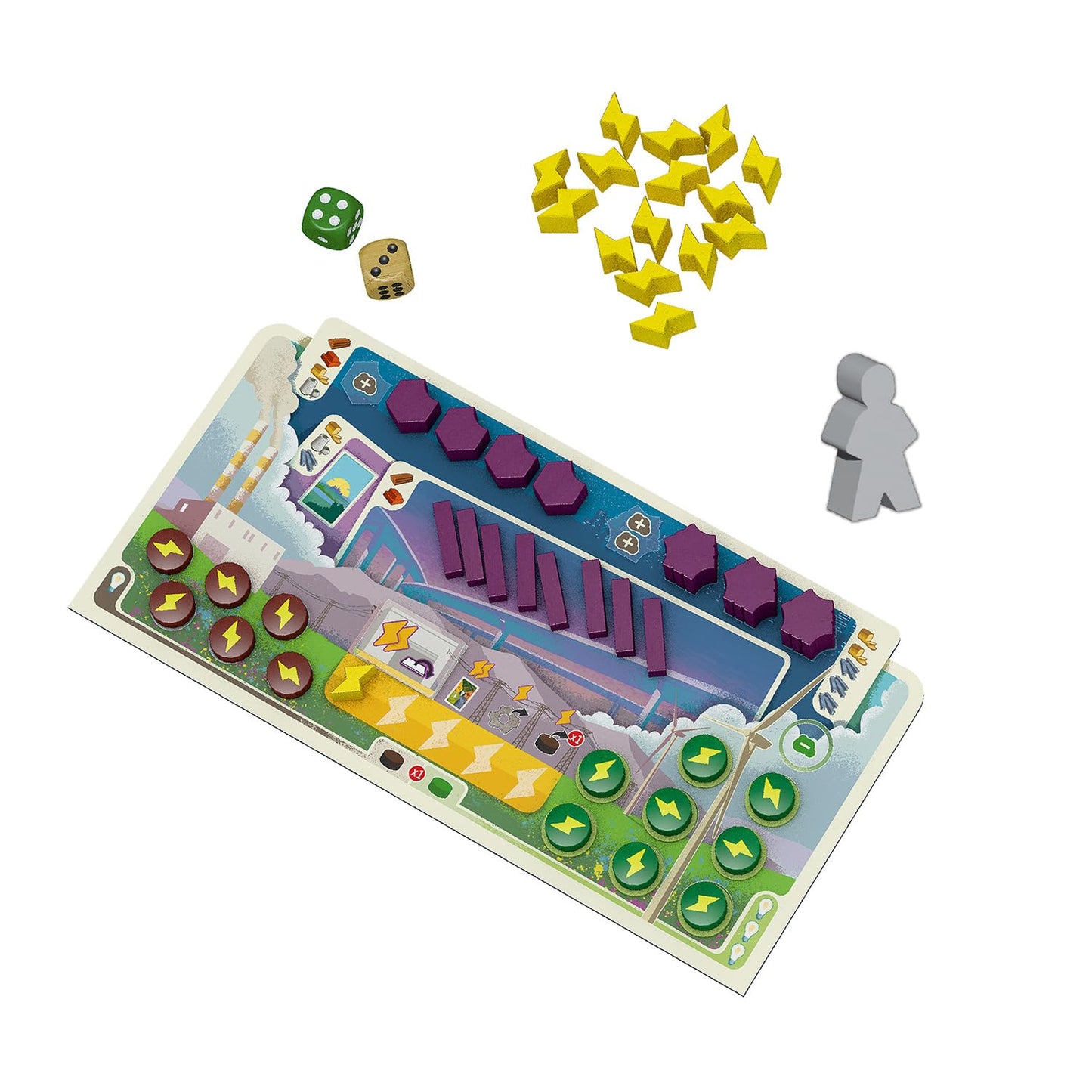 CATAN New Energies Board Game - Sustainable Resources & Strategy, Classic Gameplay with a Modern Twist! Family Game for Kids and Adults, Ages 14+, 3-4 Players, 90 Min Playtime, Made by CATAN Studio