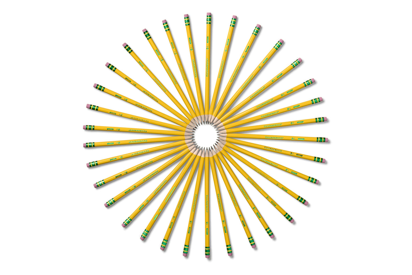 Ticonderoga Wood-Cased Pencils, Pre-Sharpened, 2 HB Soft, Yellow, 72 Count