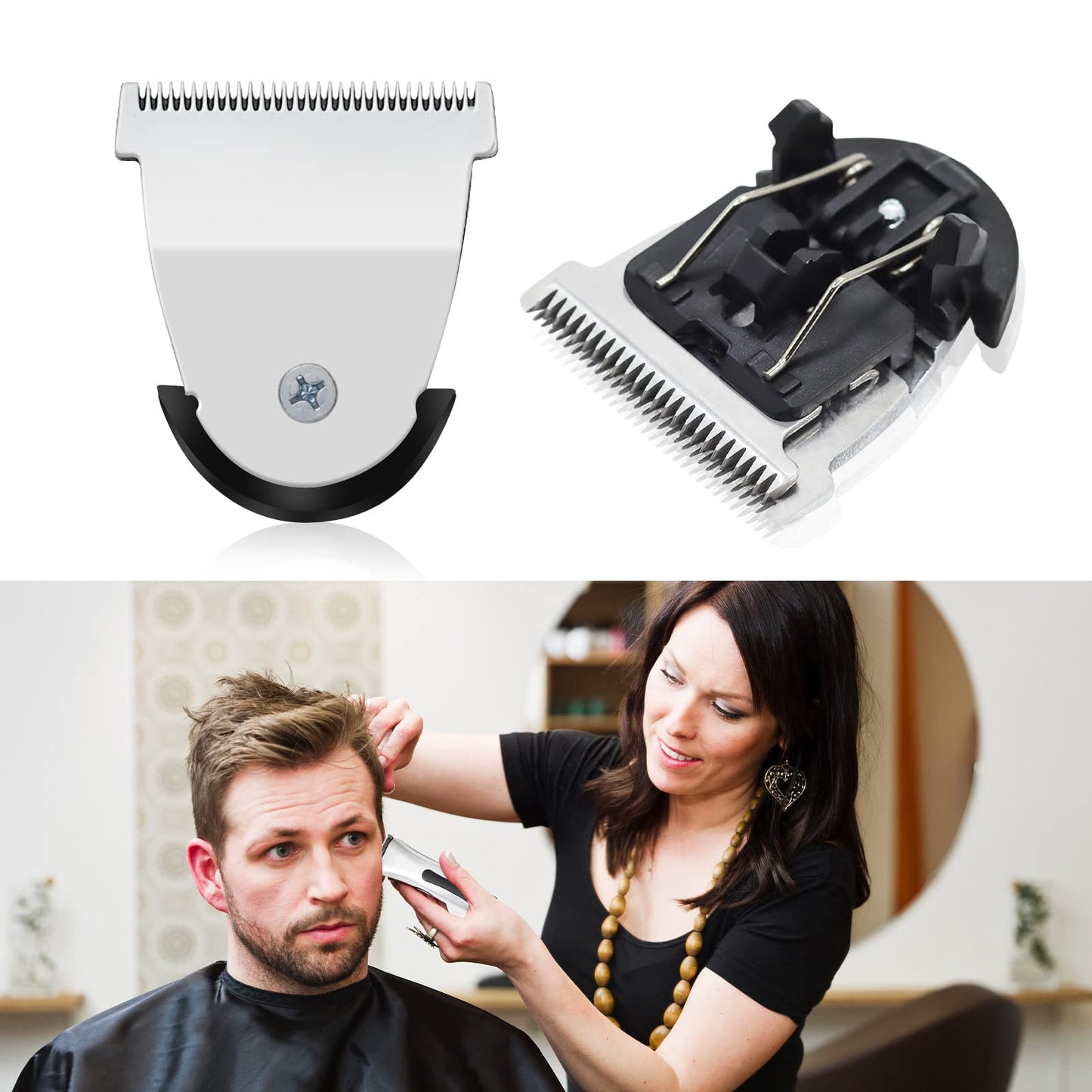 2Pack Clipper Replacement Blades #2111 Compatible with Wahl Hair Clipper/Trimmers 8841/8143 /8700- Replacement Blade MAG Clipper (2Pack-#2111)