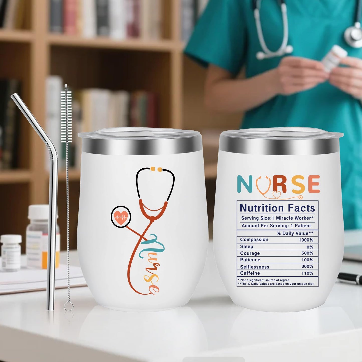 Nurse Gifts for Women, Nurse Appreciation Gift Set for Female Nursing Student - RN Graduation, Nurses Week & Christmas Gift Basket with Canvas Tote Bag