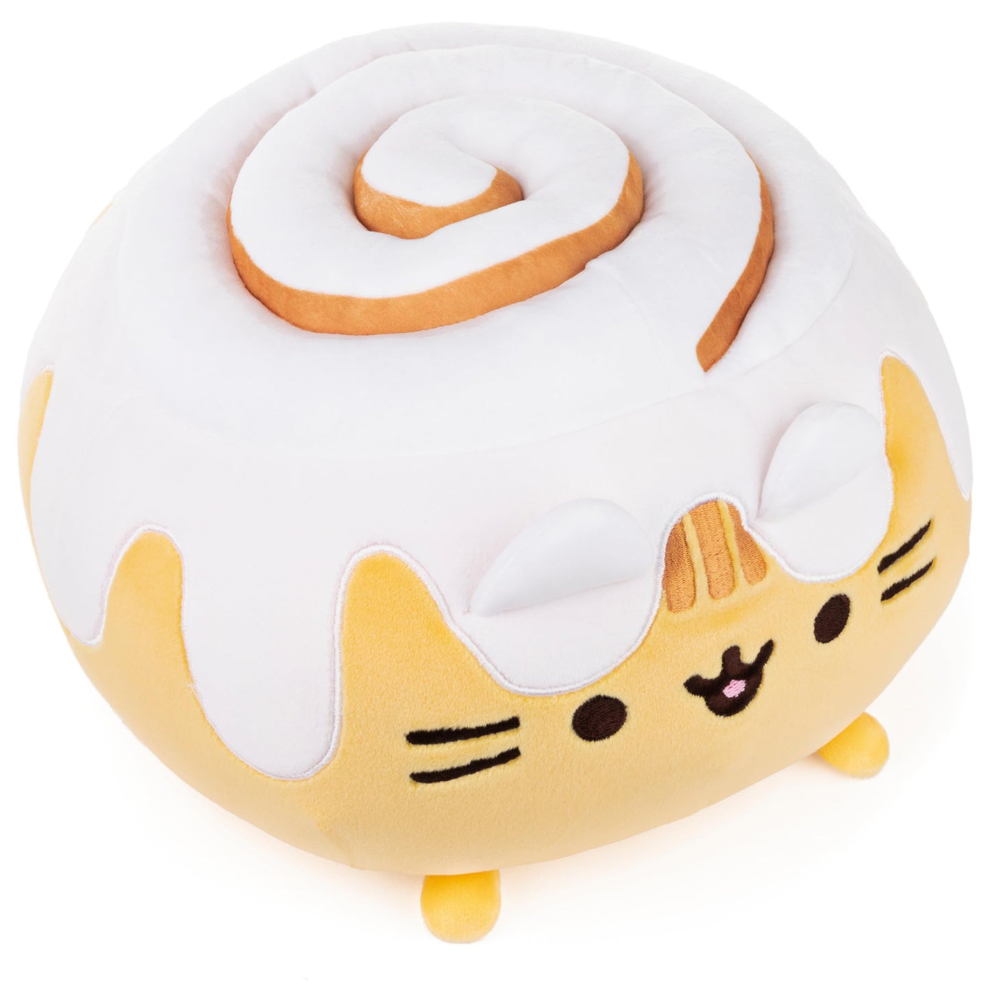 GUND Pusheen Catfé Cinnamon Roll Pusheen Plush Squisheen Cat Stuffed Animal, 12”