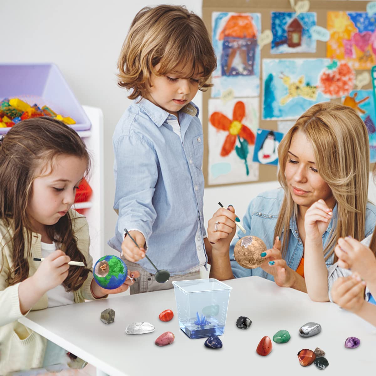 EARTH'SCODE Volcano Kit for Kids - Science Experiments Kits for Kids Age 6-8-10 Educational Scientist Toys Gifts for Boys Girls Volcano, Space Toys Gemstone Dig Kit