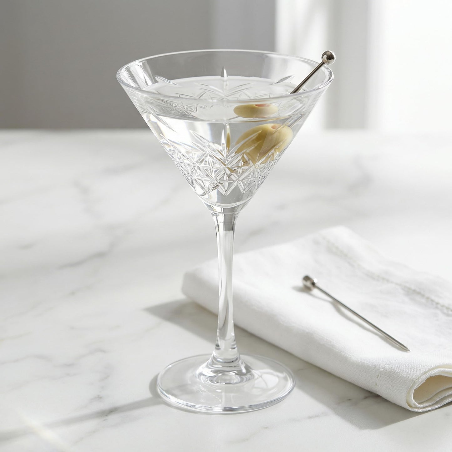 Vintage Coupe Glasses Set of 4 – 7.7 oz Cocktail & Champagne Glasses, Elegant Crystal Design Stemmed Bar Glassware for Espresso Martini, Cosmopolitan, Sparkling Wine, Red&White Wine, Dishwasher Safe