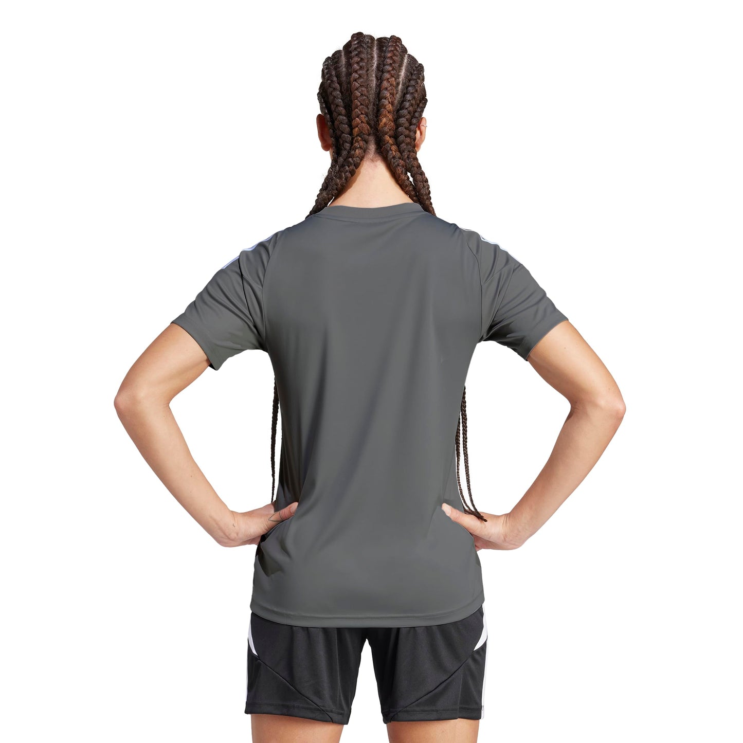 adidas Women's Tiro 24 Jersey, Team Mid Grey/White, X-Small