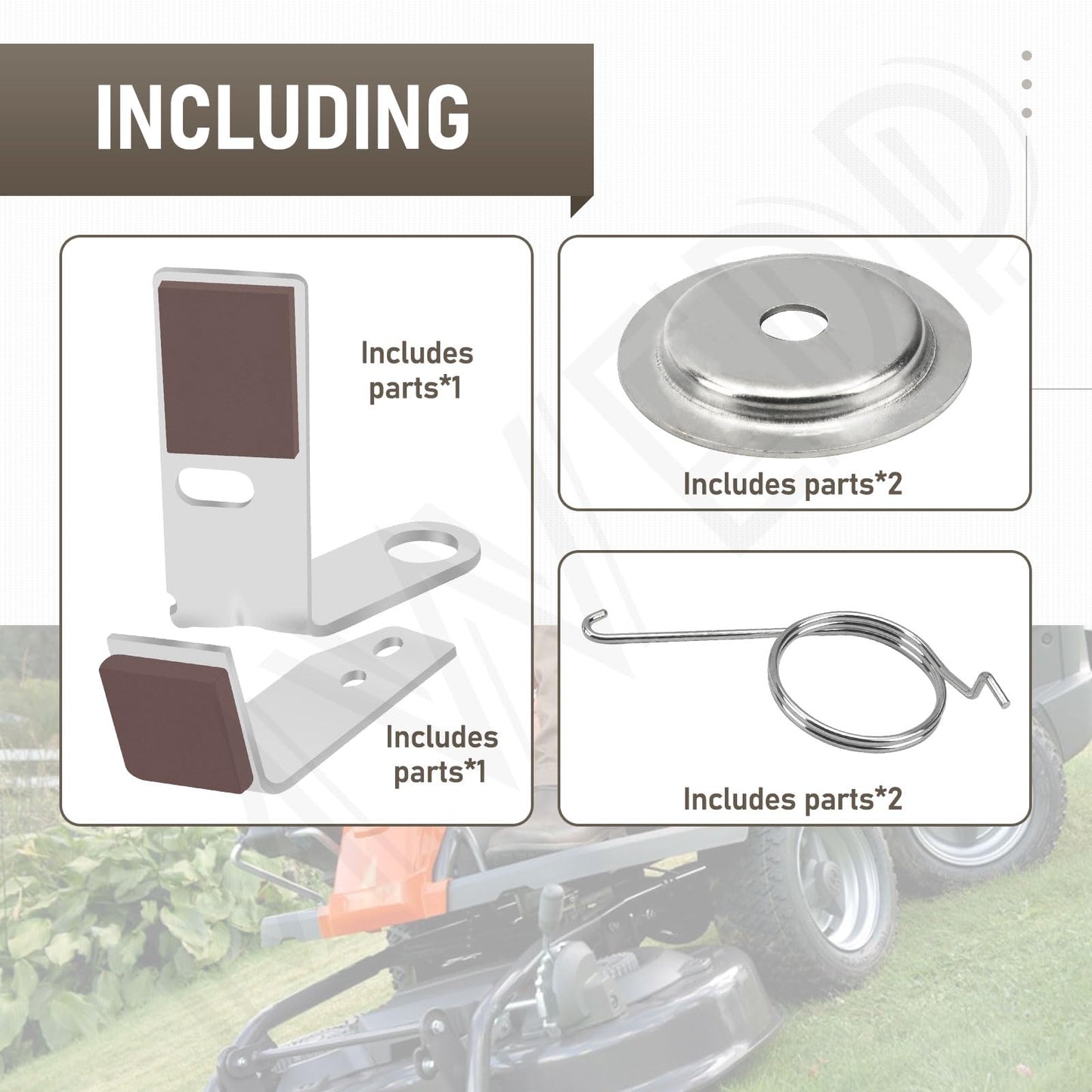 MWEDP 532199471 532199478 LH & RH Brake Arm Kit Compatible with Husqvarna AYP Craftsman Poulan Mower Deck Models, Replaces 199478 532199477 400132 532400132