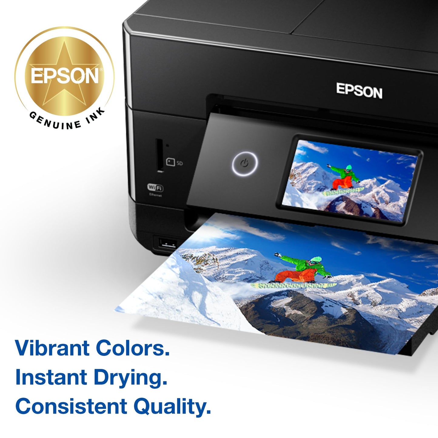 EPSON 410 Claria Premium Ink High Capacity Cyan Cartridge (T410XL220-S) Works with Expression XP-530, 630, 640, 7100, 830