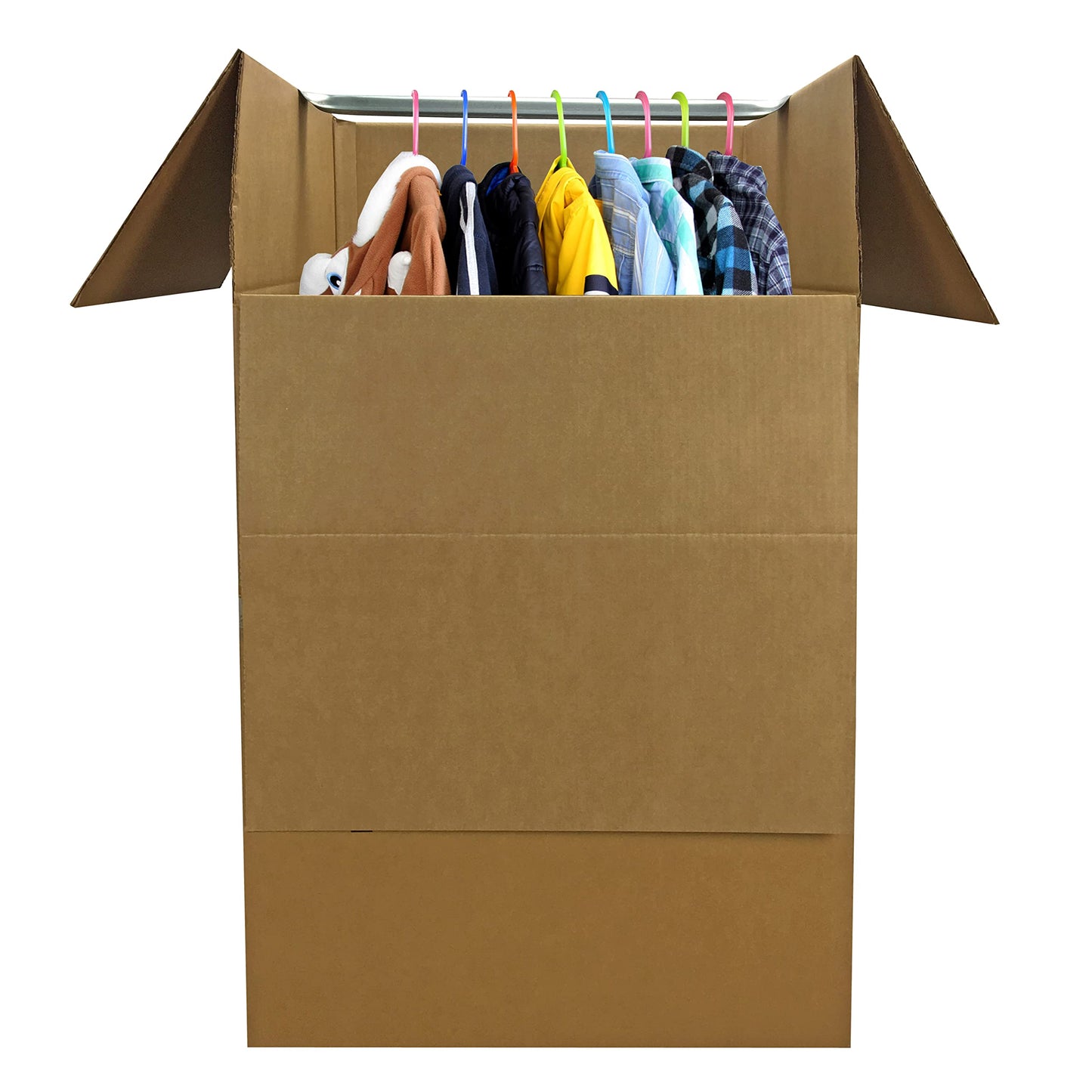 UBOXES Wardrobe Moving Boxes - Shorty Space Savers - (3 PK) 20x20x34" w/Bars