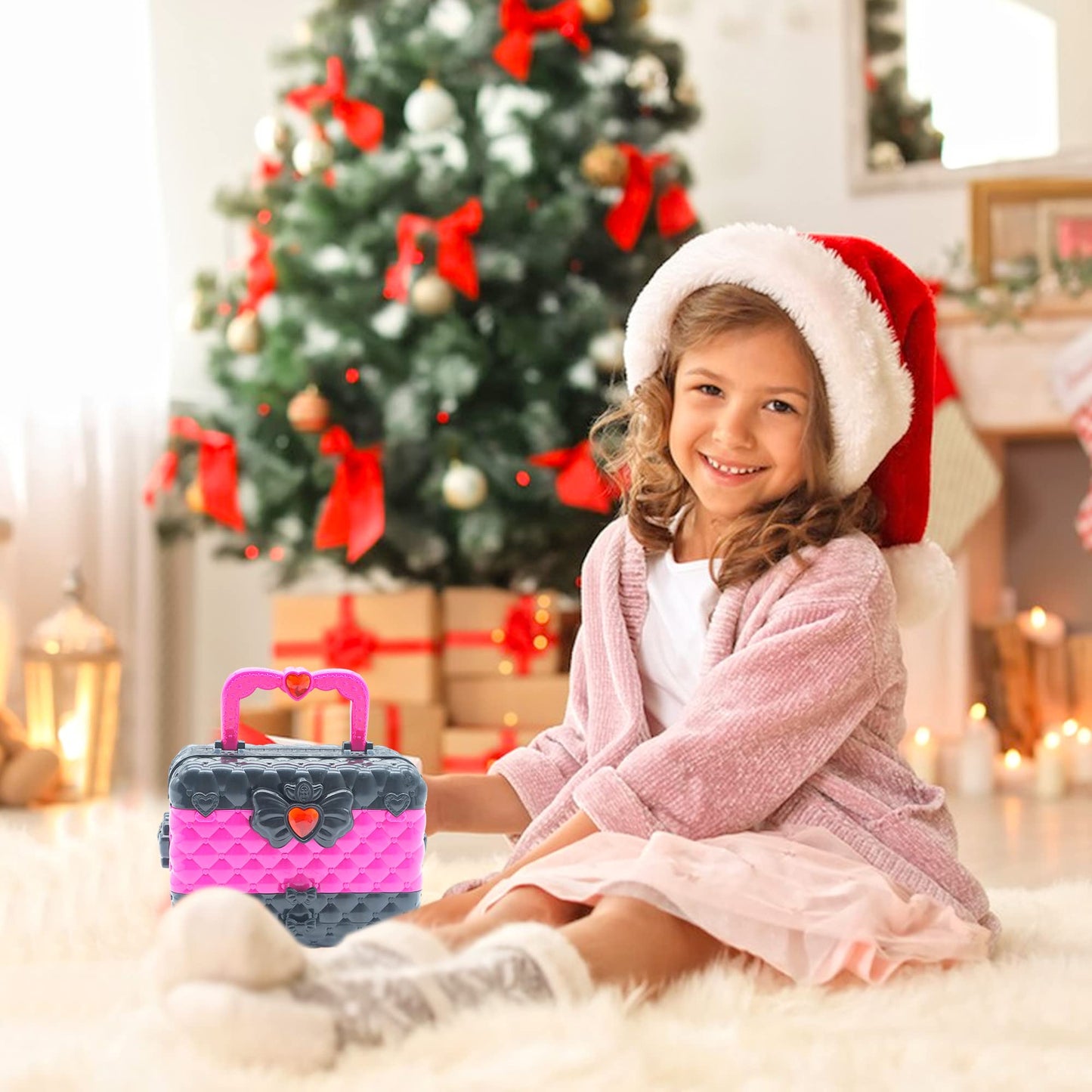Kids Makeup Kit Girls Toys - Girls Makeup Kit for Kids, Little Kids Make up Set Safe & Non Toxic Makeup for Toddlers Children Princess, Christmas Birthday Gifts Toy for 4 5 6 7 8 Year Old Girl.