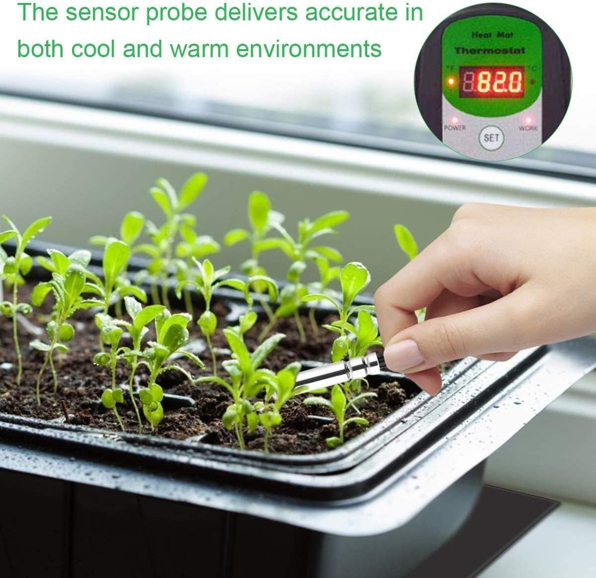 Bestio 10 in x 20.75 in Seedling Heat Mat, Waterproof Heat mats for Seed Starting, MET & UL Dual Certification Standard for Seeding, Greenhouse Growing