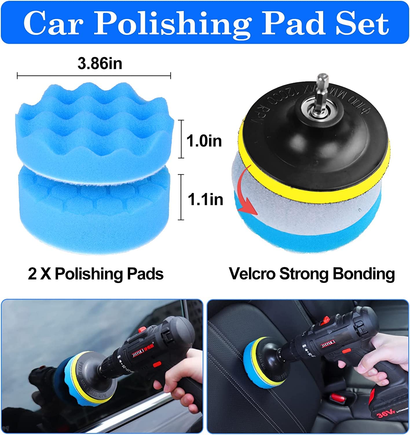 27 Pack Car Detailing Brush Set, Detailing Kit, Wheel Tire Cleaning Brush Set, Car Wash Kit, Cleaning Tools for Wheels, Interior, Exterior, Leather, Air Vents, Motorcycle