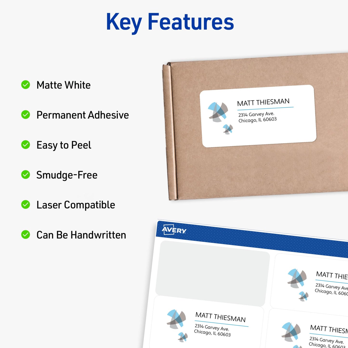 Waterproof Shipping Labels with Sure Feed and TrueBlock