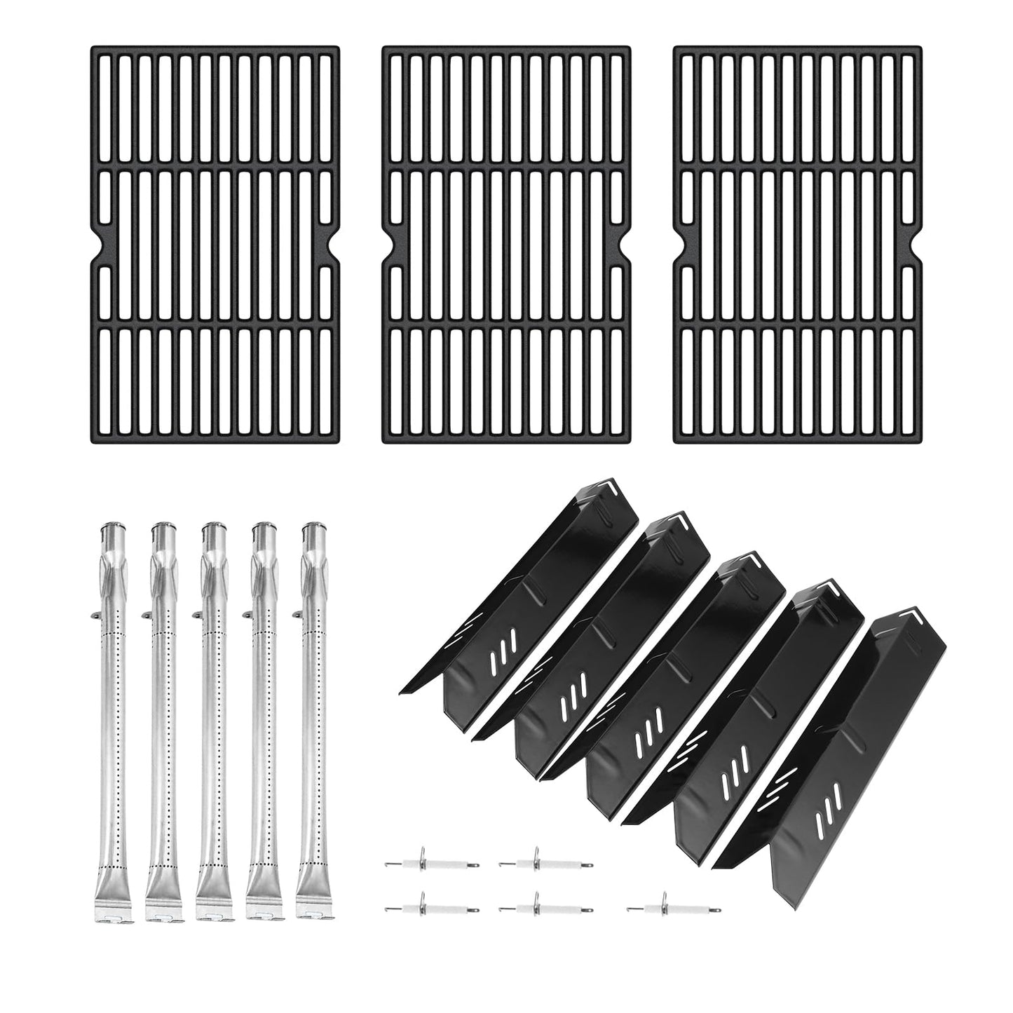 BBQ-PLUS Grill Cooking Grates Replacement Parts for Dyna Glo DGF510SBP,Home Depot DGF510PBP-D,Backyard BY13-101-001-13,GBC1460W