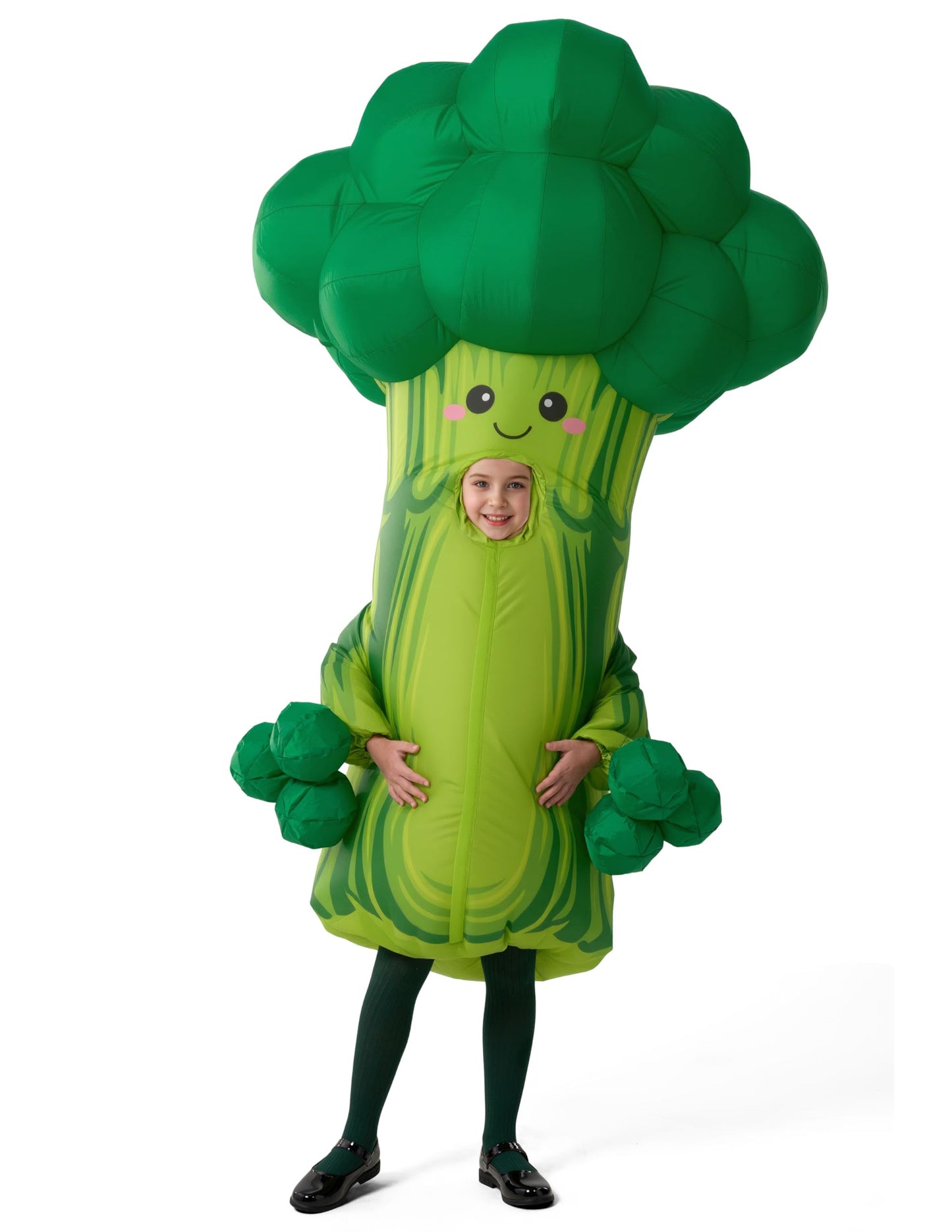 Spooktacular Creations Kids Halloween Inflatable Costume, Broccoli Blow Up Costume for Halloween Cosplay Themed Party