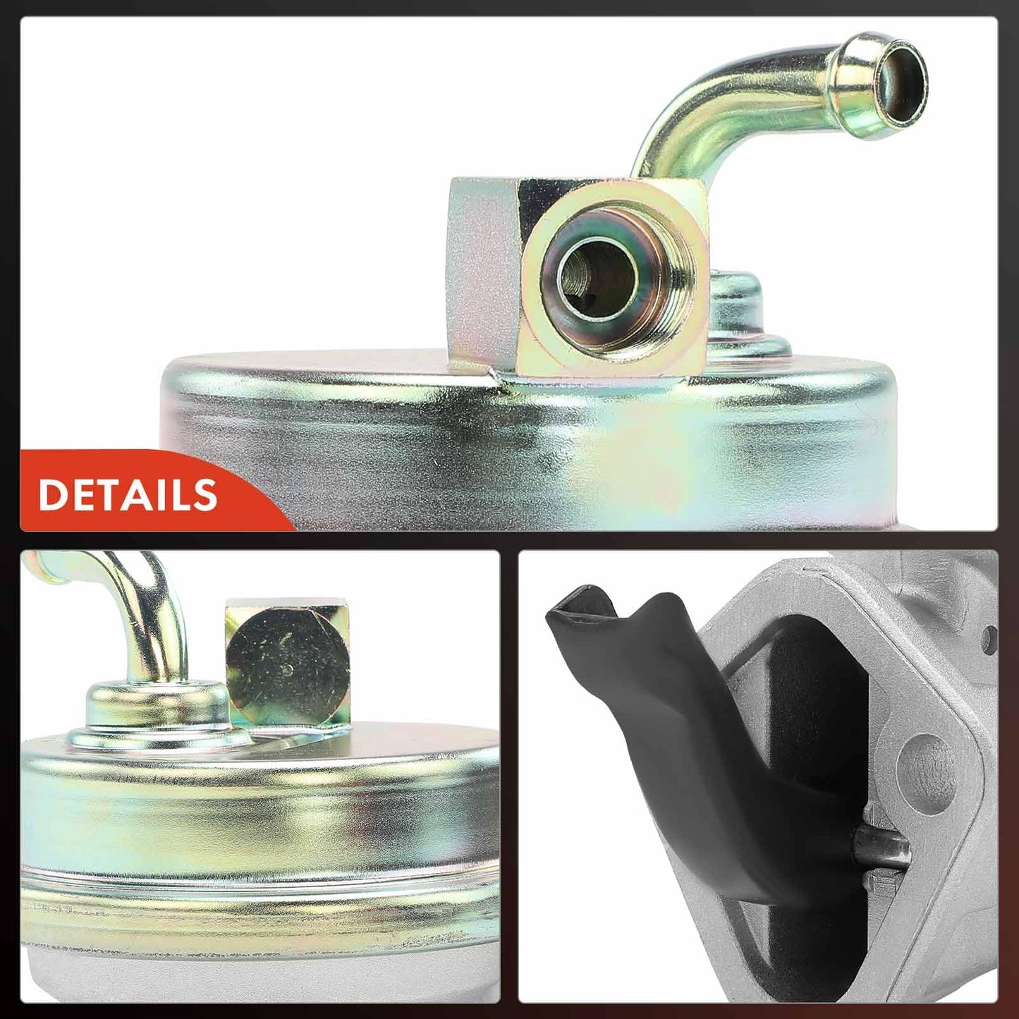 A-Premium Mechanical Fuel Pump with Gasket Compatible with Chevy, GMC, Pontiac, Buick & Oldsmobile Models - 350, 327, 383, Blazer, Camaro, Malibu, Monte Carlo, Jimmy, C1500, Century, Regal, Grand Am