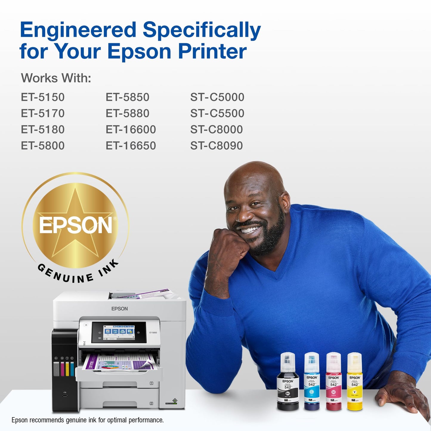 Epson T542 EcoTank Yellow Ink Bottle