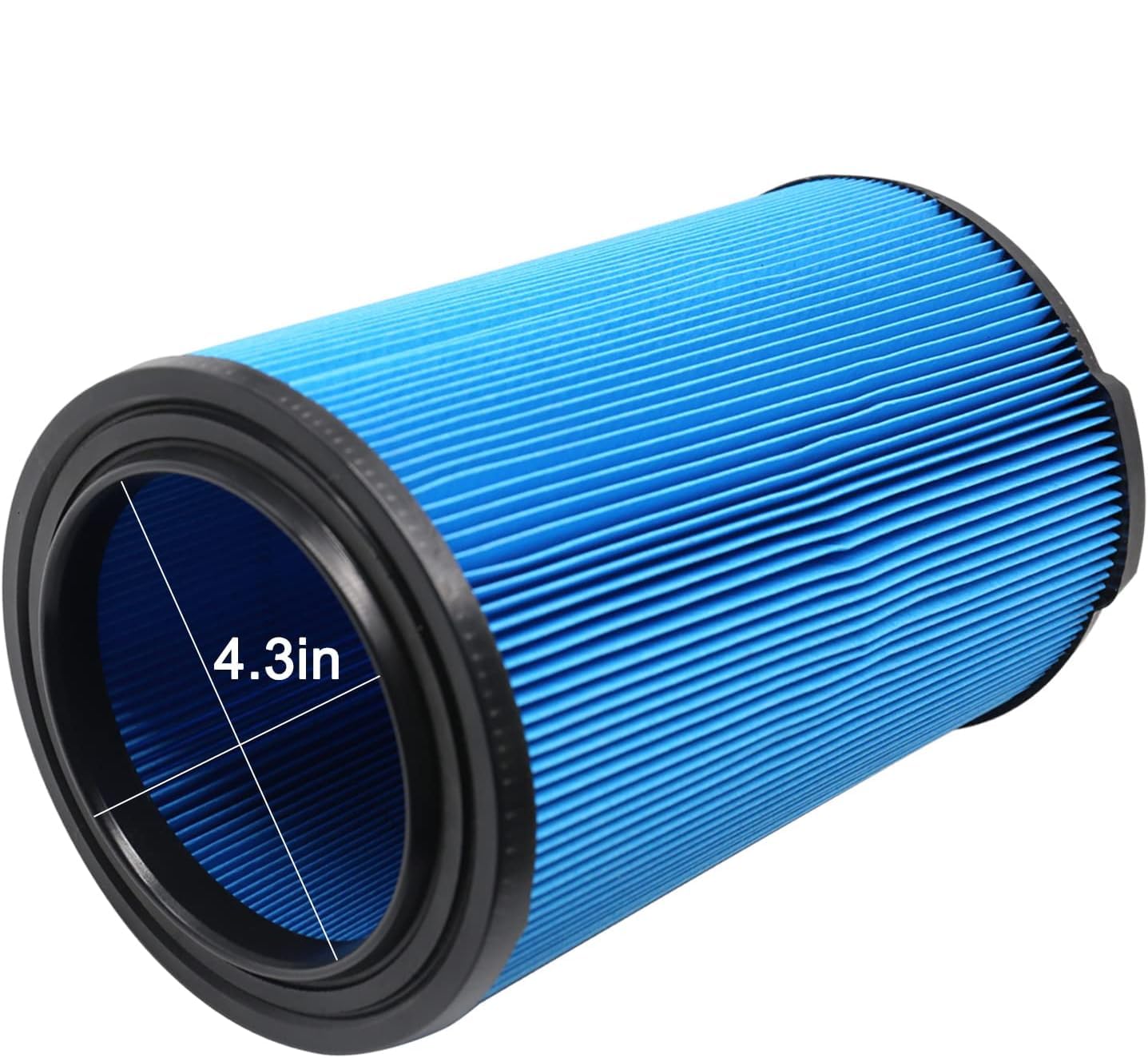 GIB VF5000 Filter 2 Pack, Compatible with Ridgid Shop Vac Filter 6-20 Gallon Wet Dry Vacuum Cleaner, 3 Layer Pleated Vacuum Filter Fits WD1450 WD0970 WD1270 WD09700 WD06700 WD1680 WD1851 WD1956