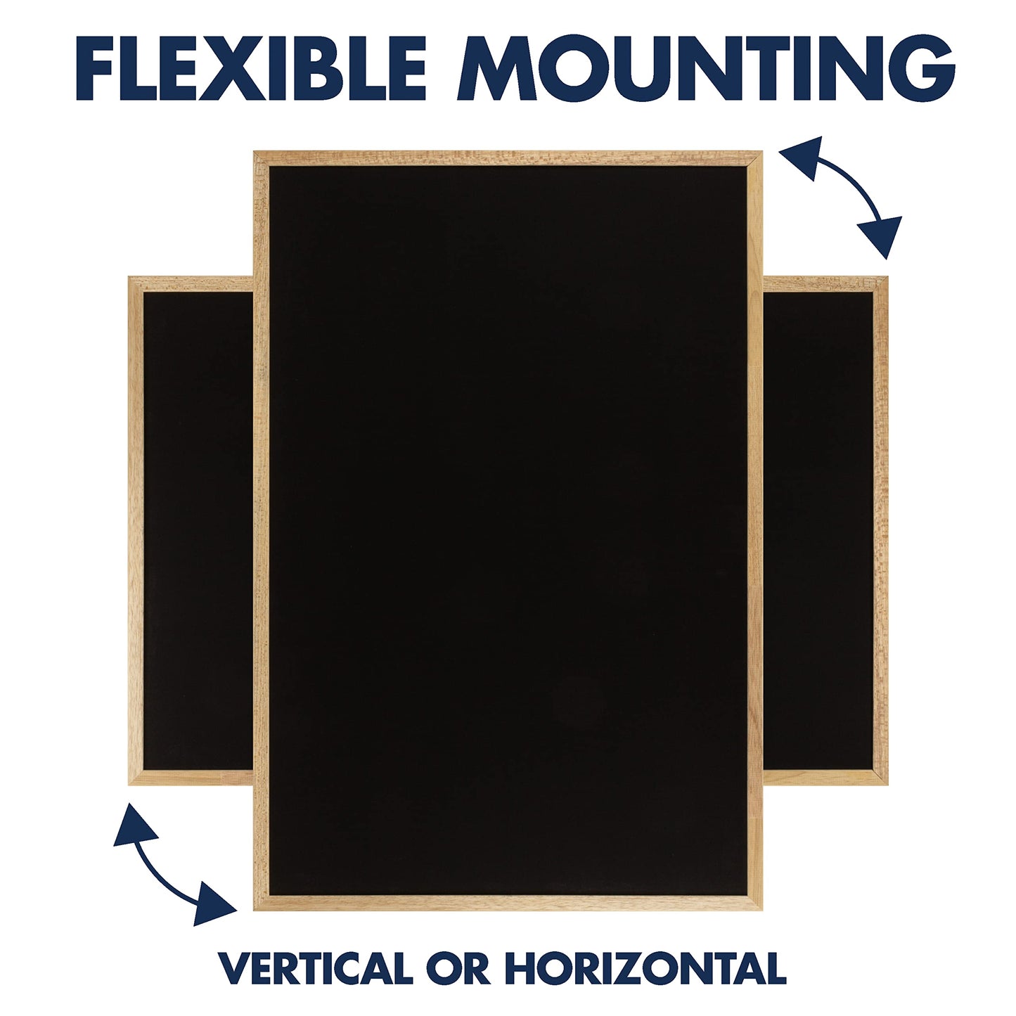 Quartet Chalkboard, 2 X 3 Feet, Oak Frame, Black Surface, 3413878401