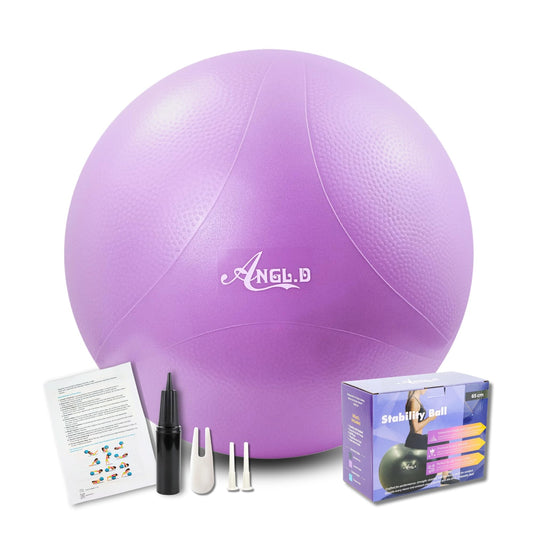 ANGL.D Yoga Ball, Stability Ball for Pilates, Core Training, Pregnancy & Physical Therapy, 65cm, 1 Count