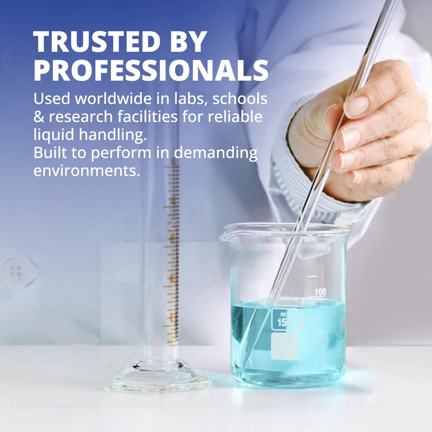United Scientific BG1000-3000 Borosilicate Glass Low Form Beaker, 3000ml Capacity