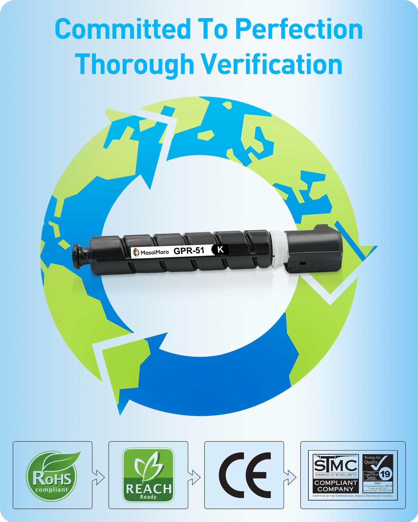 MasaiMara GPR-51 GPR51 8516B003AA High Capacity Compatible Toner Cartridges Replacement for Canon C250 C250iF C255iF C350 C350iF C350P C355iF Printer (Black, 1-Pack)