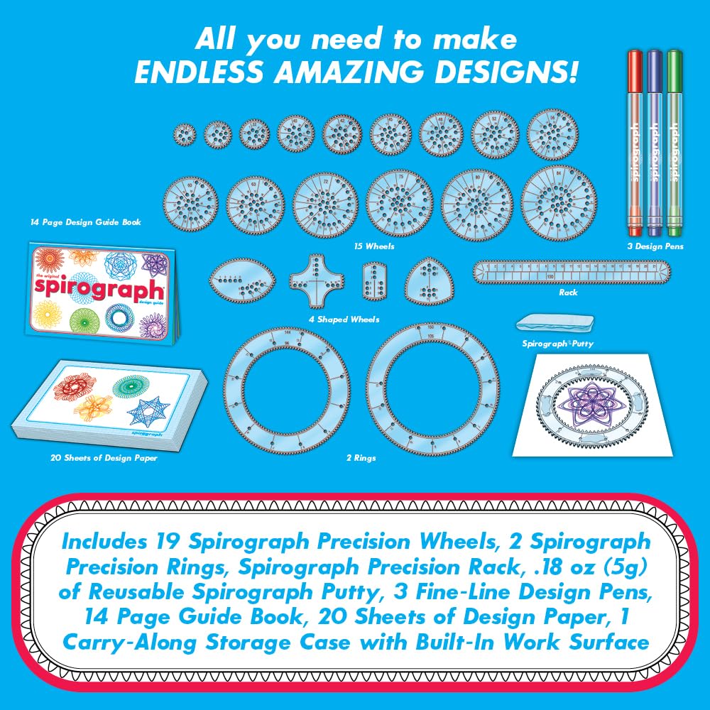Kahootz Spirograph Deluxe Design Set