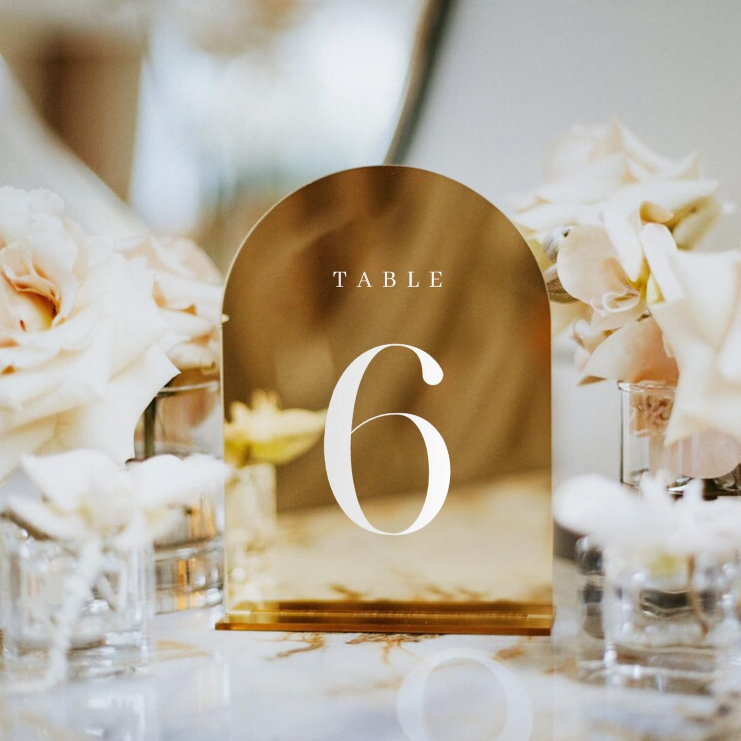 JINMURY Gold Mirror Arch Table Numbers for Wedding, 30 Pack 5x7" Gold Mirror Arch Acrylic Signs with Stand Acrylic Table Numbers 1-30, Perfect for Wedding Reception
