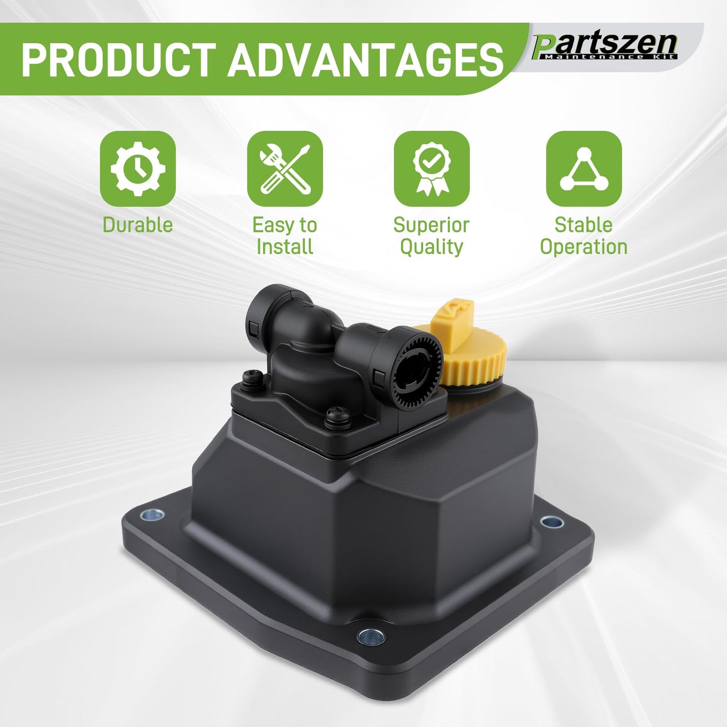 partszen Fuel Pump for Kohler CH18 CH19 CH20 CH22 CH23 CH25 CH640 CH730 Replaces 24 559 02-S 24-559-03-S 24 559 05-S 24-559-08-S 24-559-10-S with Fuel Filter with Generator Fuel Tank Shut off Valve