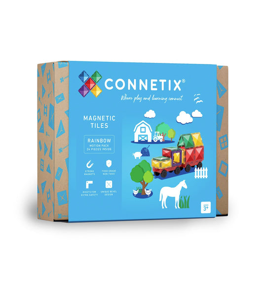 CONNETIX Rainbow Motion Pack, 24 Pieces