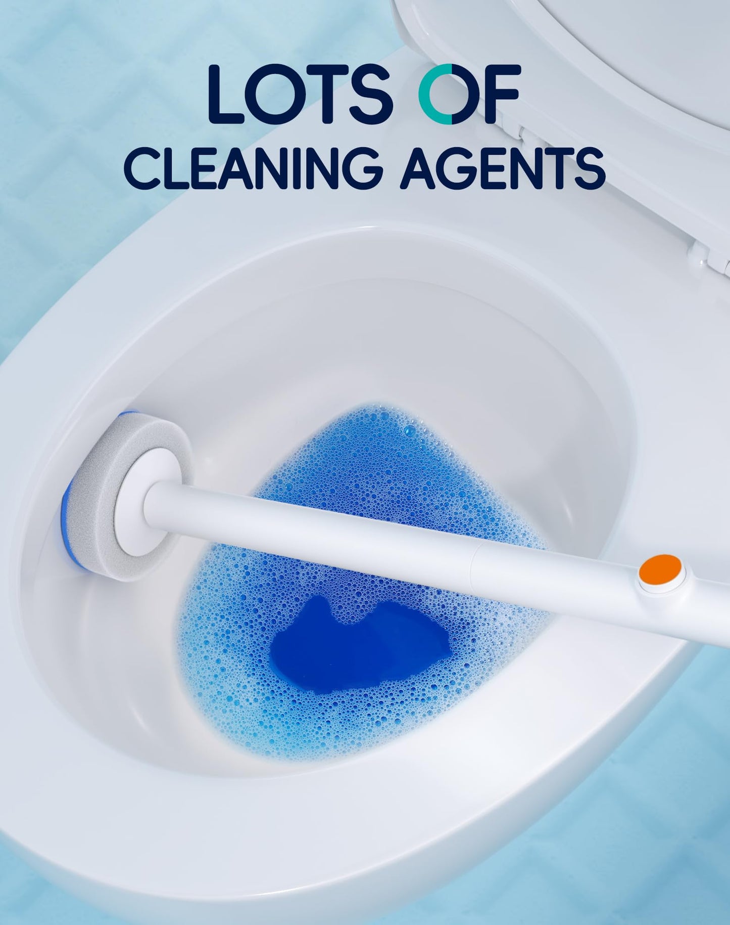LFBEAR Wall Mounted Disposable Toilet Brush with Holder, Heavy-Duty Toilet Bowl Cleaner Wand Kit with 18 Deep Clean Refills, Complete Bathroom Toilet Scrubber Set (2 Toilet Brush+48 Refills)