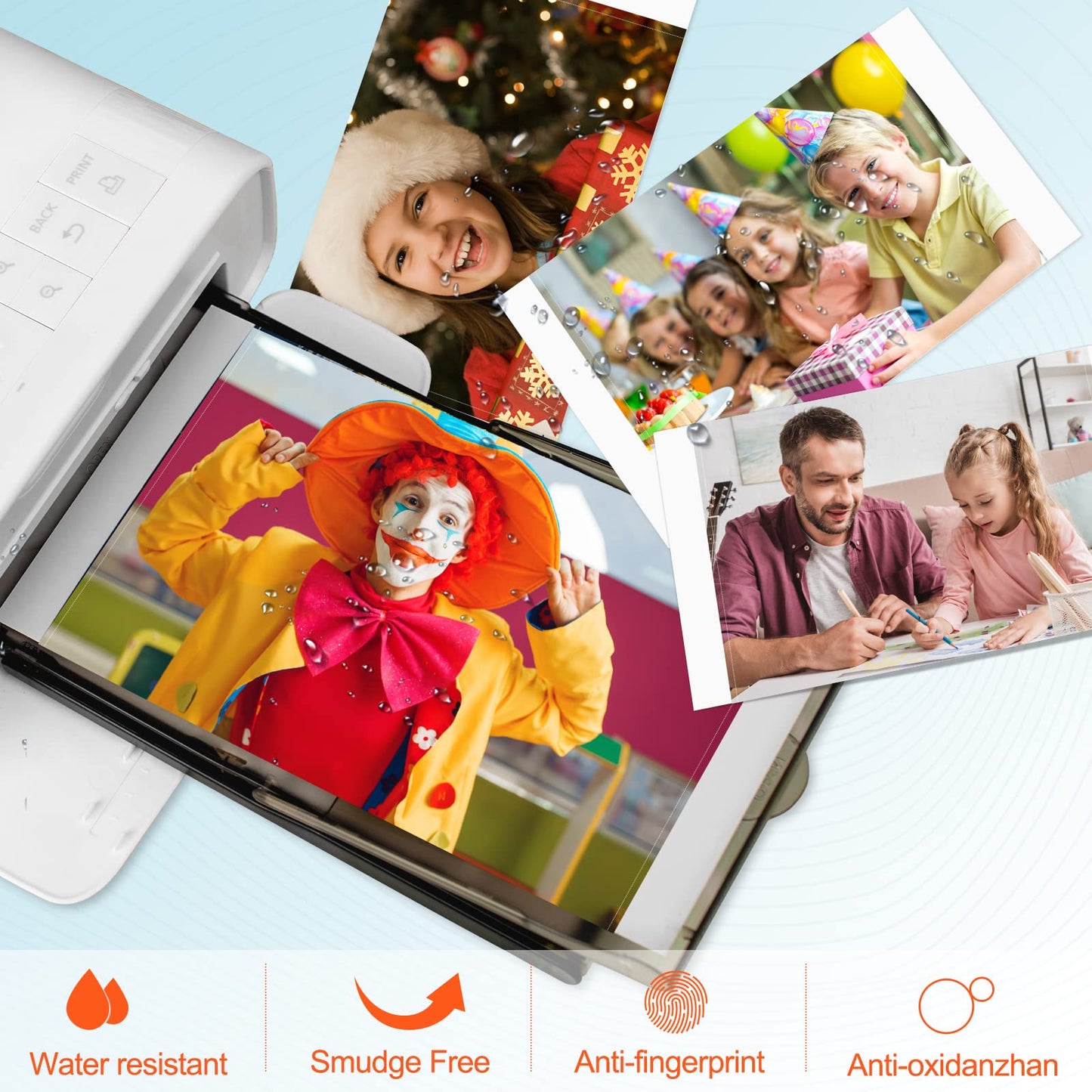 4-Pack Compatible Ink Cartridges Replacement for Canon Selphy KP-108IN KP-36IN Color Ink Cassette 4 x 6, for Selphy CP1500 CP1300 CP1200 CP1000 CP Photo Printers, 100 x 148mm (Without Paper)