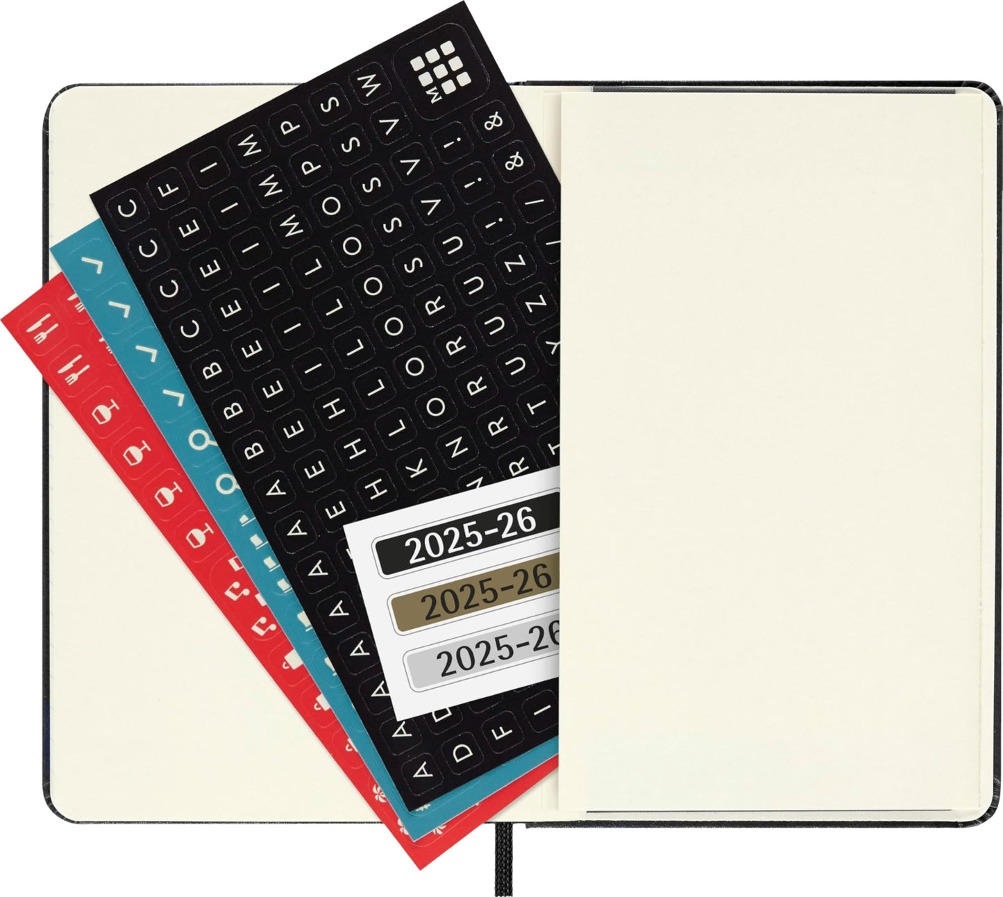 Moleskine Classic 18 Month 2025-2026 Weekly Planner, Hard Cover, Pocket (3.5" x 5.5"), Black, 208 pages