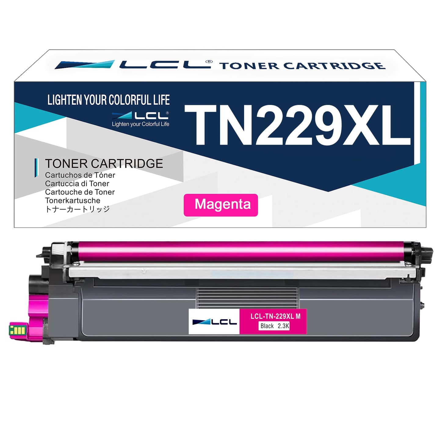 TN-229XL TN229XL Magenta Toner Cartridge Replacement for Brother TN229 TN229XLM for HL-L3220CDW HL-L3280CDW HL-L3295CDW HL-L3300CDW HL-L8245CDW MFC-L3720CDW MFC-L3765CDW MFC-L3780CDW MFC-L8395CDW(1PK)