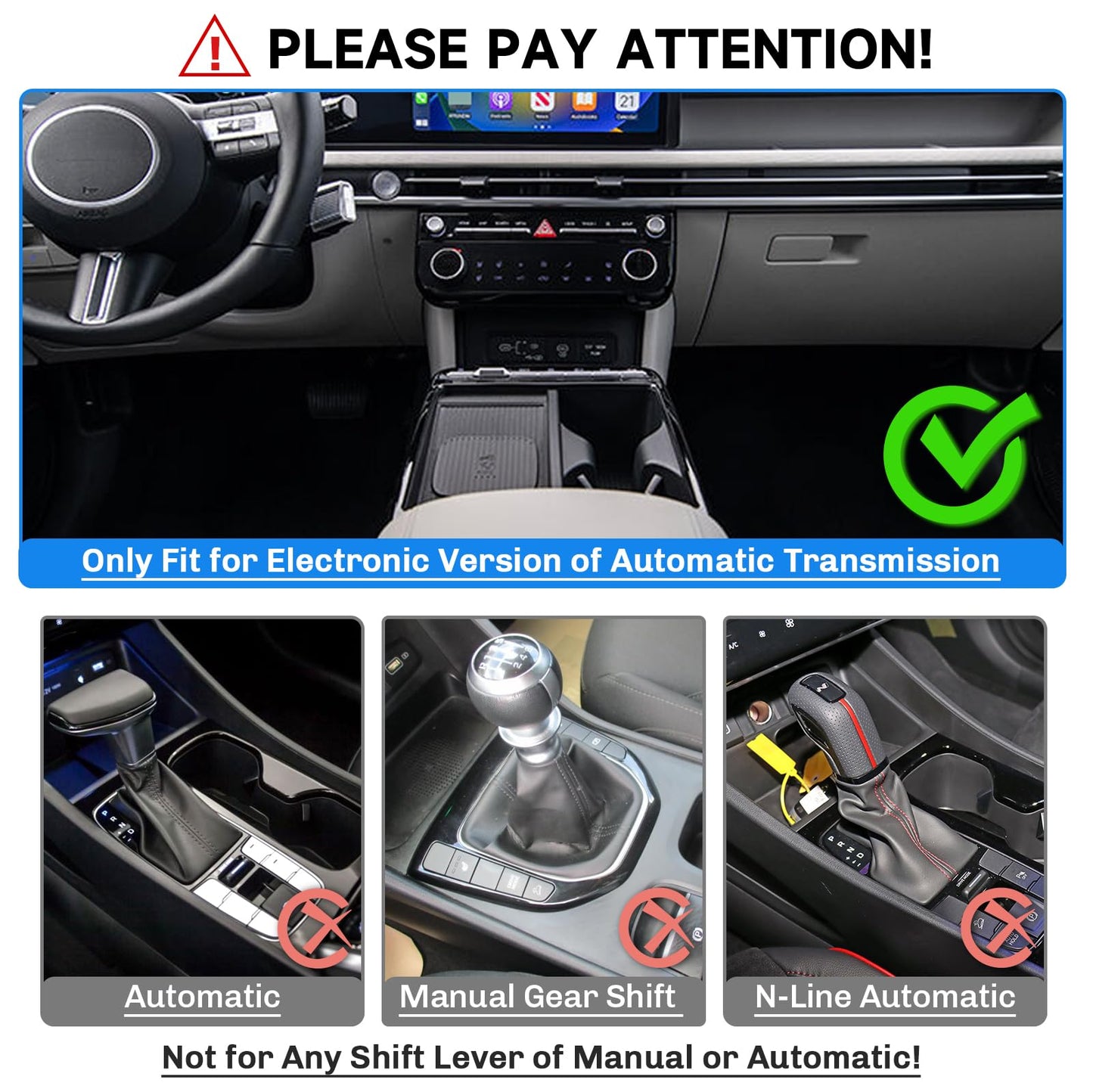 SXCY 2PCS for 2025 2026 Hyundai Tucson Center Console Organizer for 2025 2026 Hyundai Tucson (Limited) Accessories Under Console Cup Holder Tray for 2026 Tuc son Armrest Console Organizer
