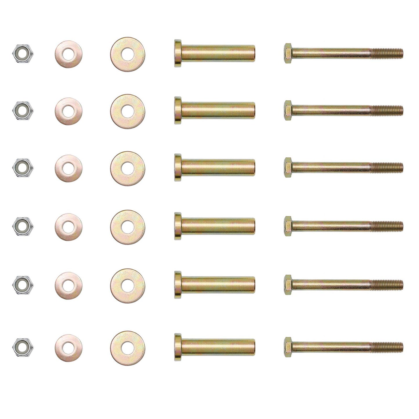 HQPASFY Mower Anti Scalp Deck Wheel Kit Set of 6 Replacement for Bad Boy 022-5234-98 Exmark 103-4051 103-7263 & Many Bore 5/8" Wheel Size