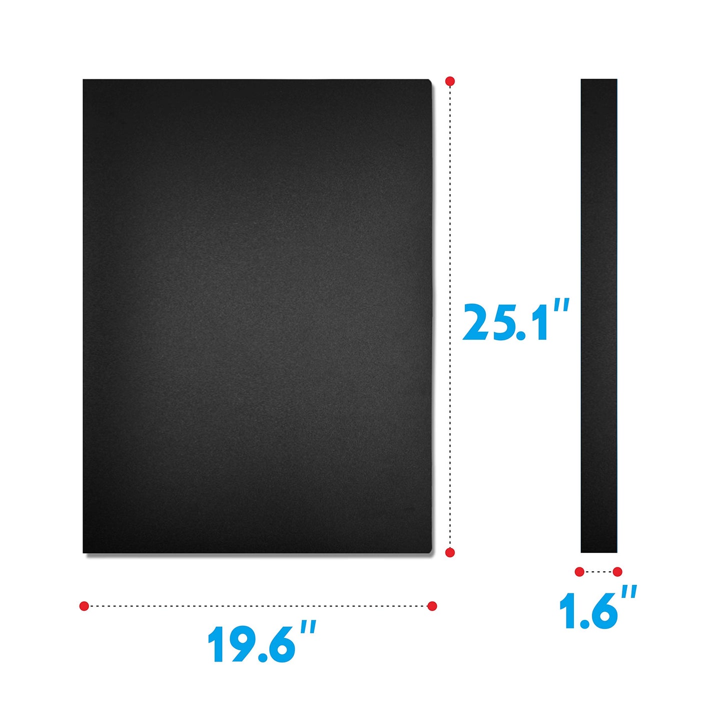 Presentation Book 40 Clear Pockets Sleeves Protectors Art Portfolio Clear Book for Artwork, Report Sheet, Letter (Can Accommodate 24.2 X 18.4inch)
