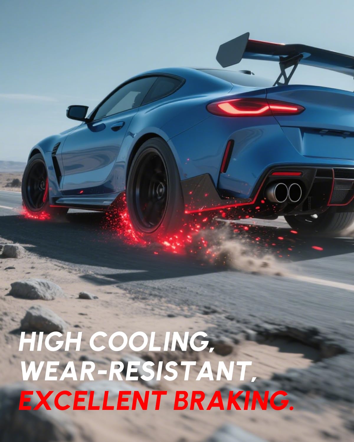 TOVASTY 4PCS Front Brake Pads Premium Carbon Ceramic Pad Compatible with 2010-2021 Ford Expedition, 2010-2020 Ford F150, 2010-2021 Lincoln Navigator