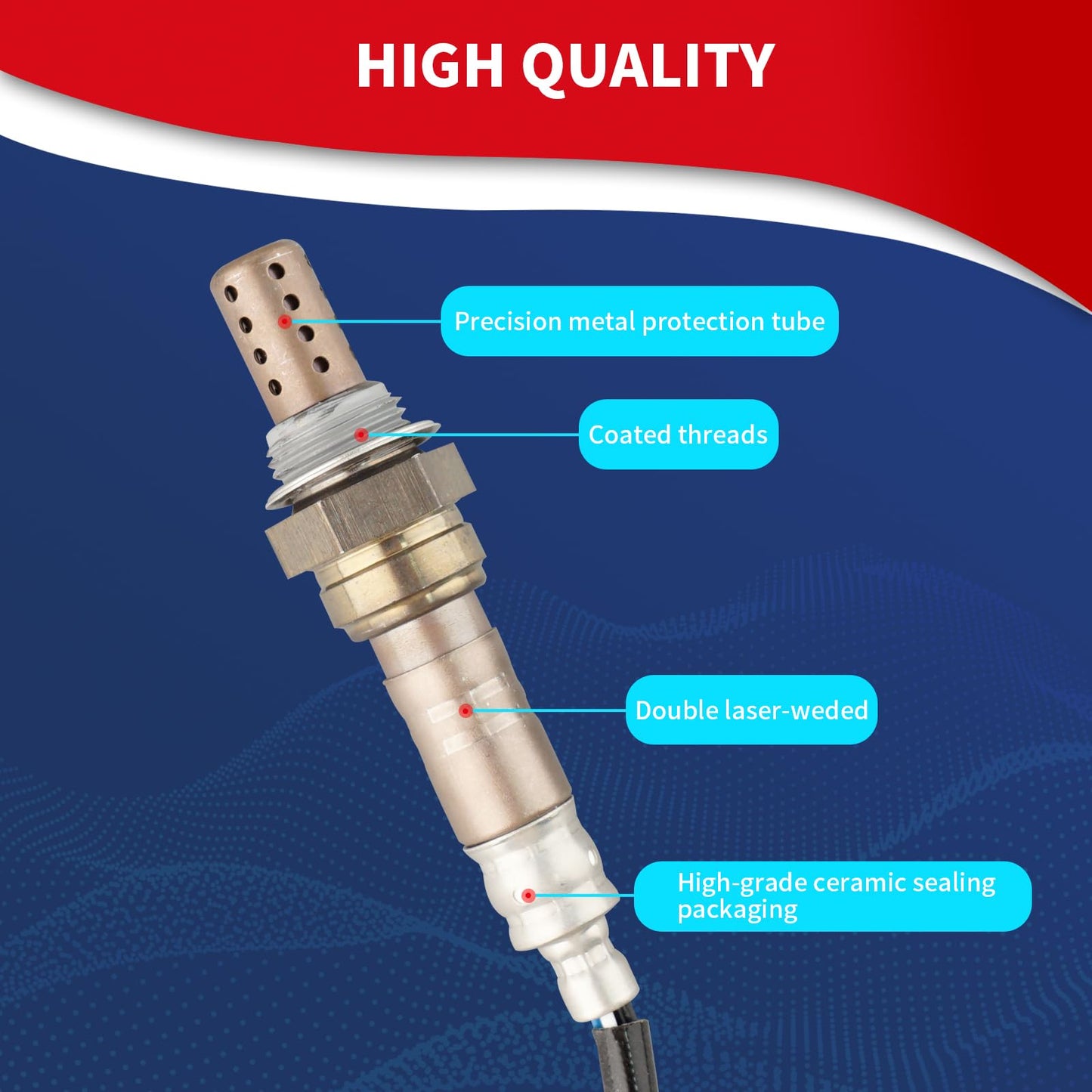 DrCax 234-4622 Oxygen O2 Sensor Downstream Heated Air Fuel Ratio Compatible with Toyota 4Runner Camry RAV4 Solara Tacoma Avalon Lexus ES300 ES300h ES330 GS300 Replace 89465-42200 89465-42170
