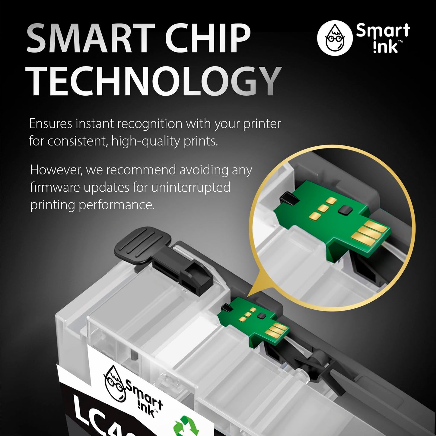 Smart Ink Compatible Ink Cartridge Replacement for Brother LC406 XL LC406XL LC 406 4 Combo Pack to use with MFC-J4335DW MFC-J5855DW MFC-J6555DW MFC-J4535DW MFC-J6955DW (Black, Cyan, Magenta, Yellow)