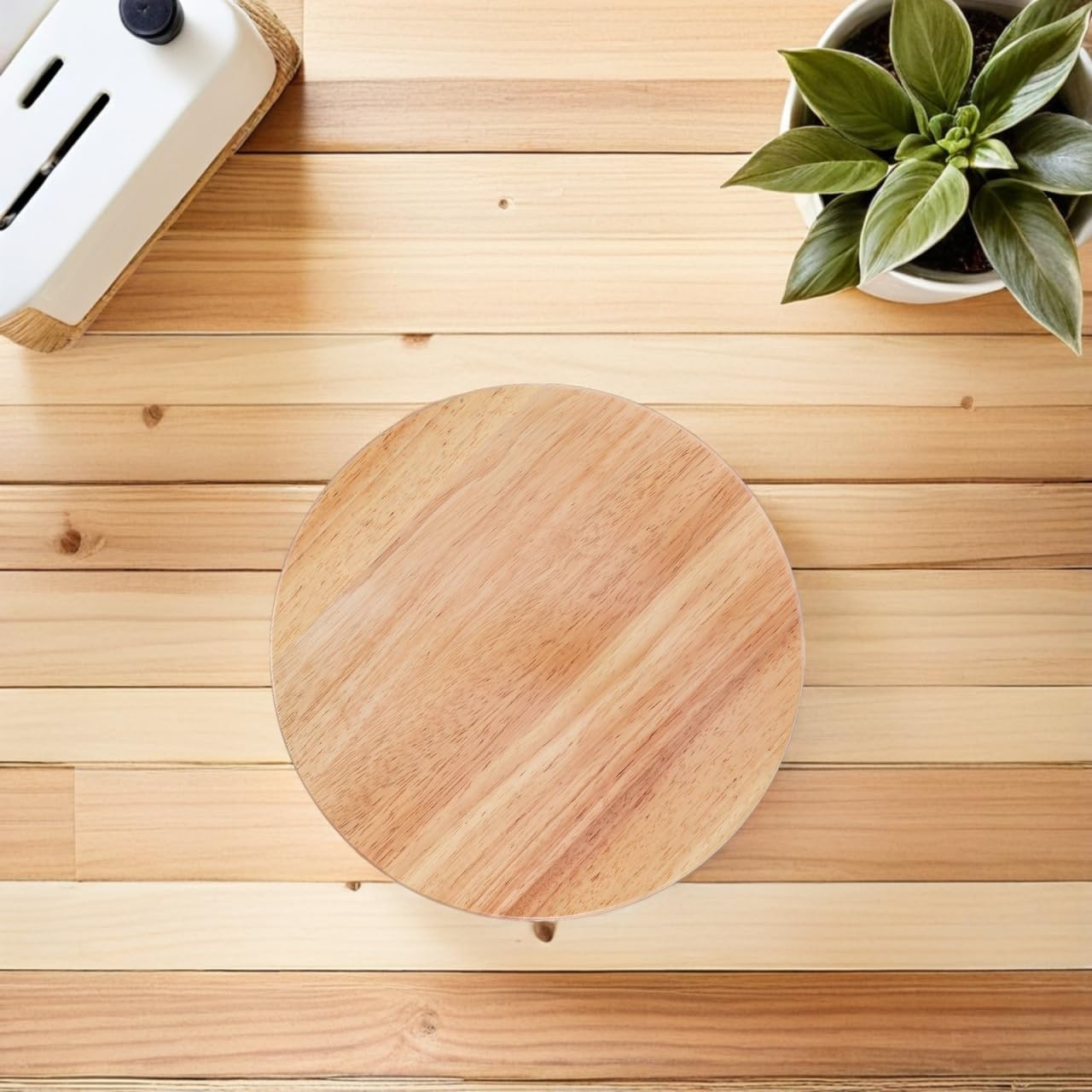 NUOBESTY Solid Wood Stool Replacement Seat Round Wooden Top Ergonomic Bar Stool Seat Replacement for Home Restaurant Cafe Use 13.77X13.77X0.78In