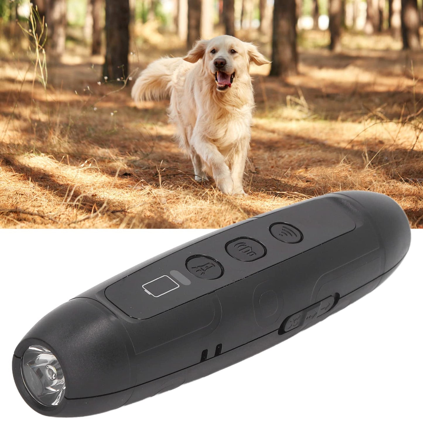 Ultrasonic Anti Barking Device, 3 Modes Safe Dog Barking Control Device with High Bright Flashlight, Behavior Training